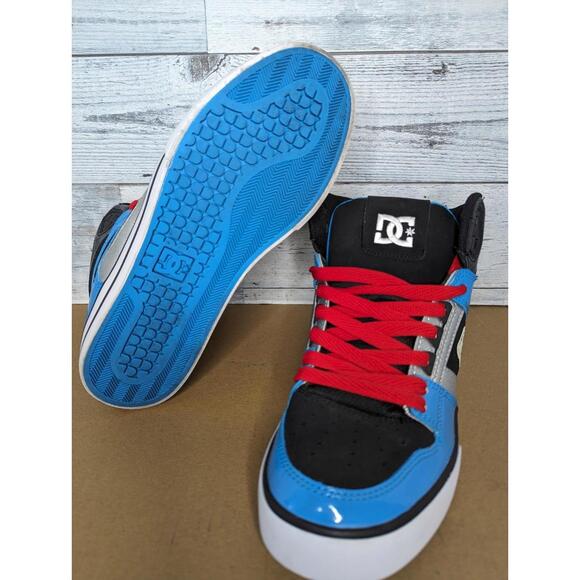 Mens Size 10 DC Spartan High WC 302523 White Blue Black Nubuck Skate Rare Color